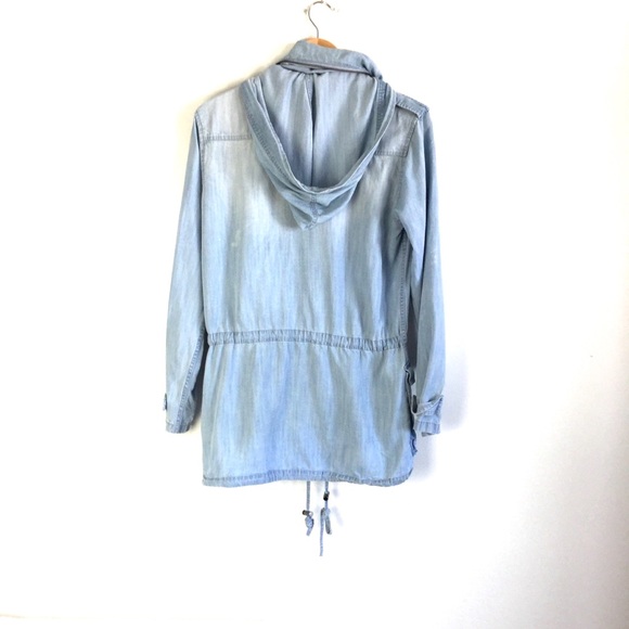 Rails Chambray Hooded Utility Jacket! - Picture 2 of 8